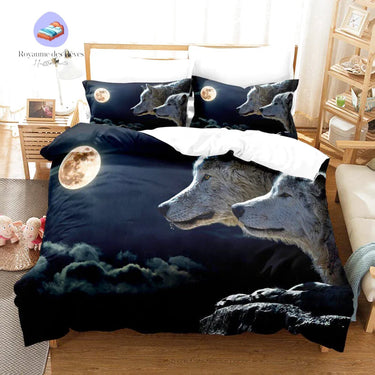 Housse de Couette Loup Nuit